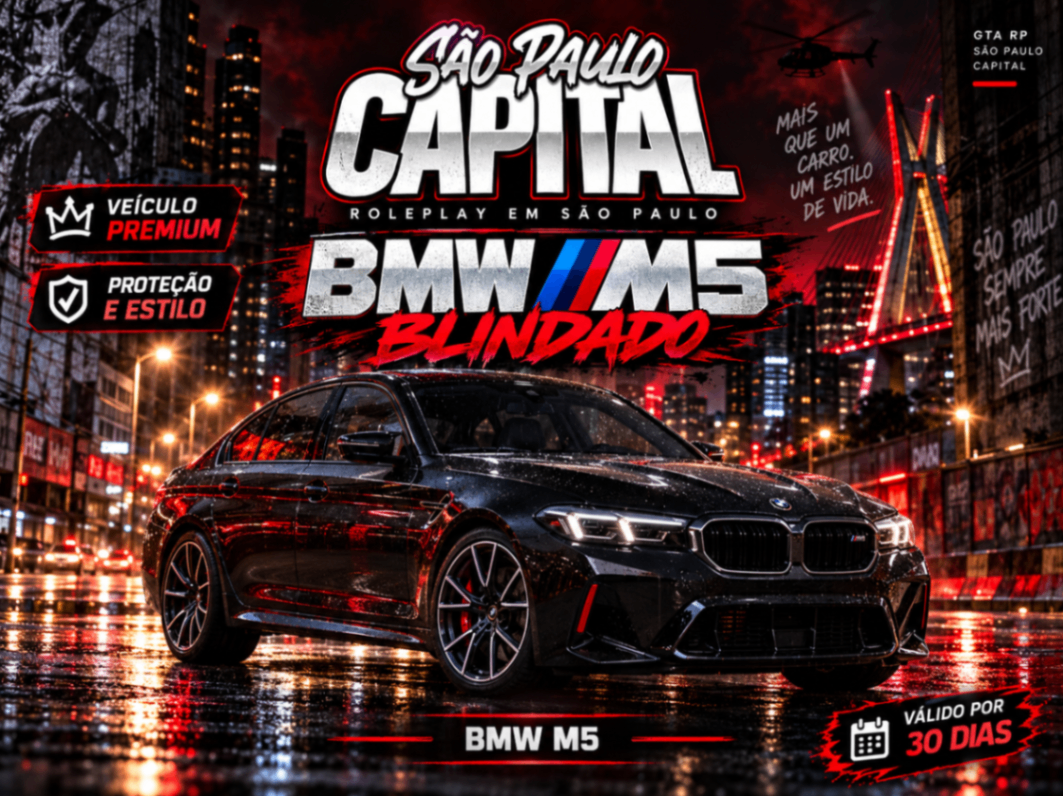 BMW M5 Blindado (30 Dias)