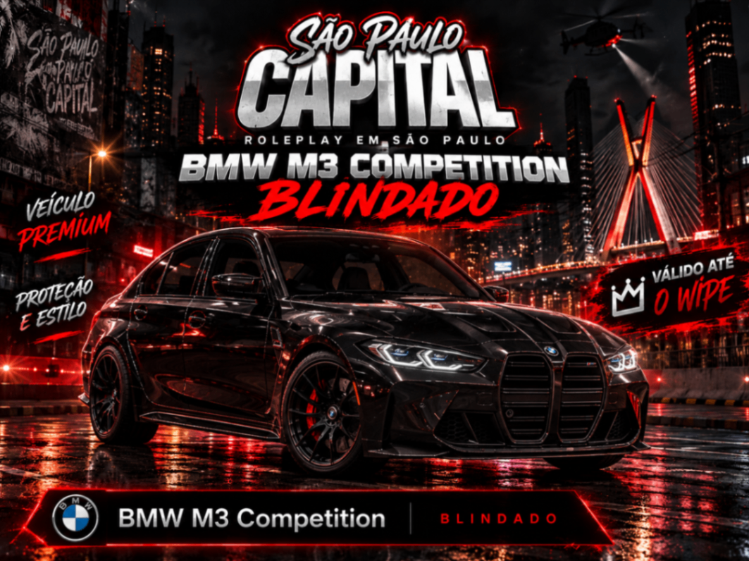 BMW M3 Competition Blindado (Até Wipe)