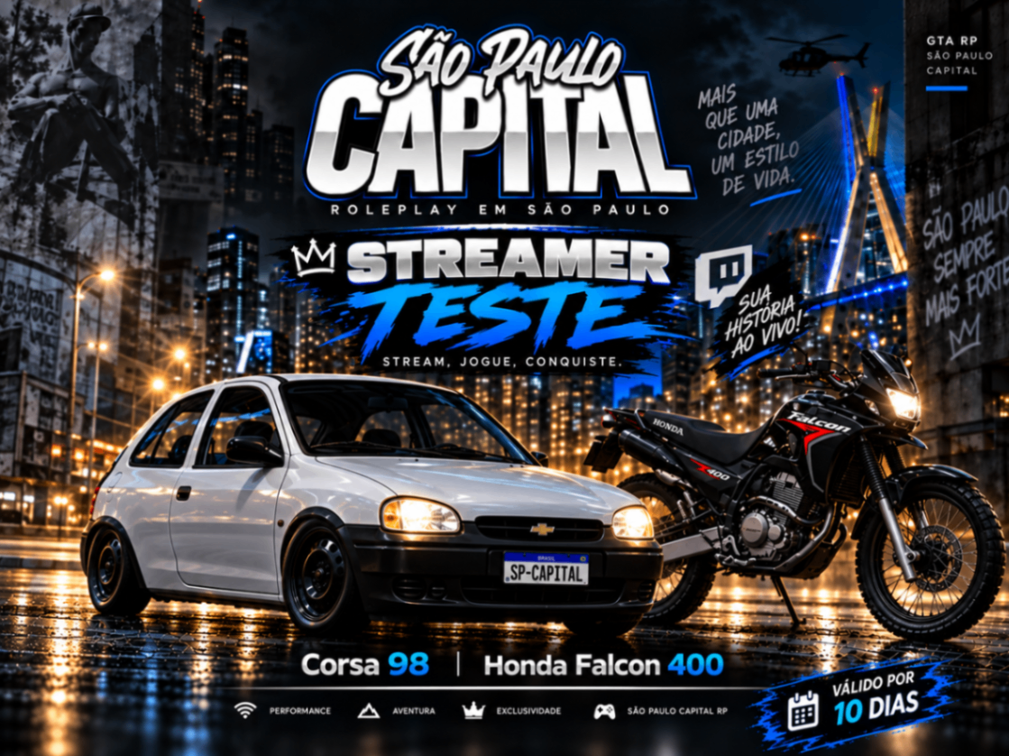 🚙VIP STREAMER TESTE