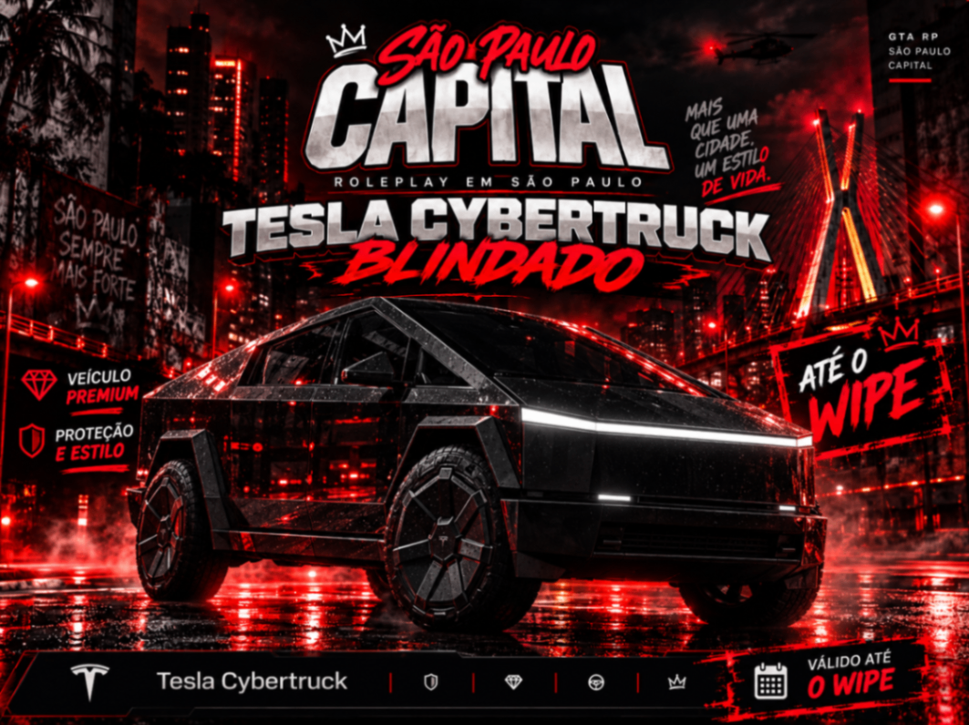 Tesla Cybertruck Blindado (Até Wipe)