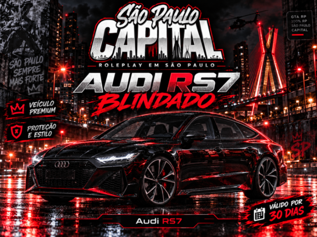 Audi RS7 Blindado (30 dias)