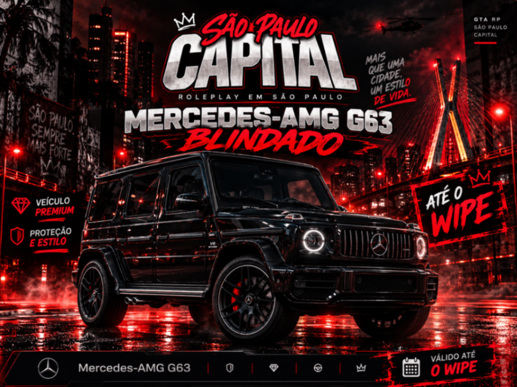 Mercedes-AMG G63 Blindado (Até Wipe)