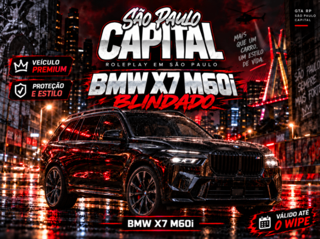 BMW X7 M60i Blindado (Até Wipe)