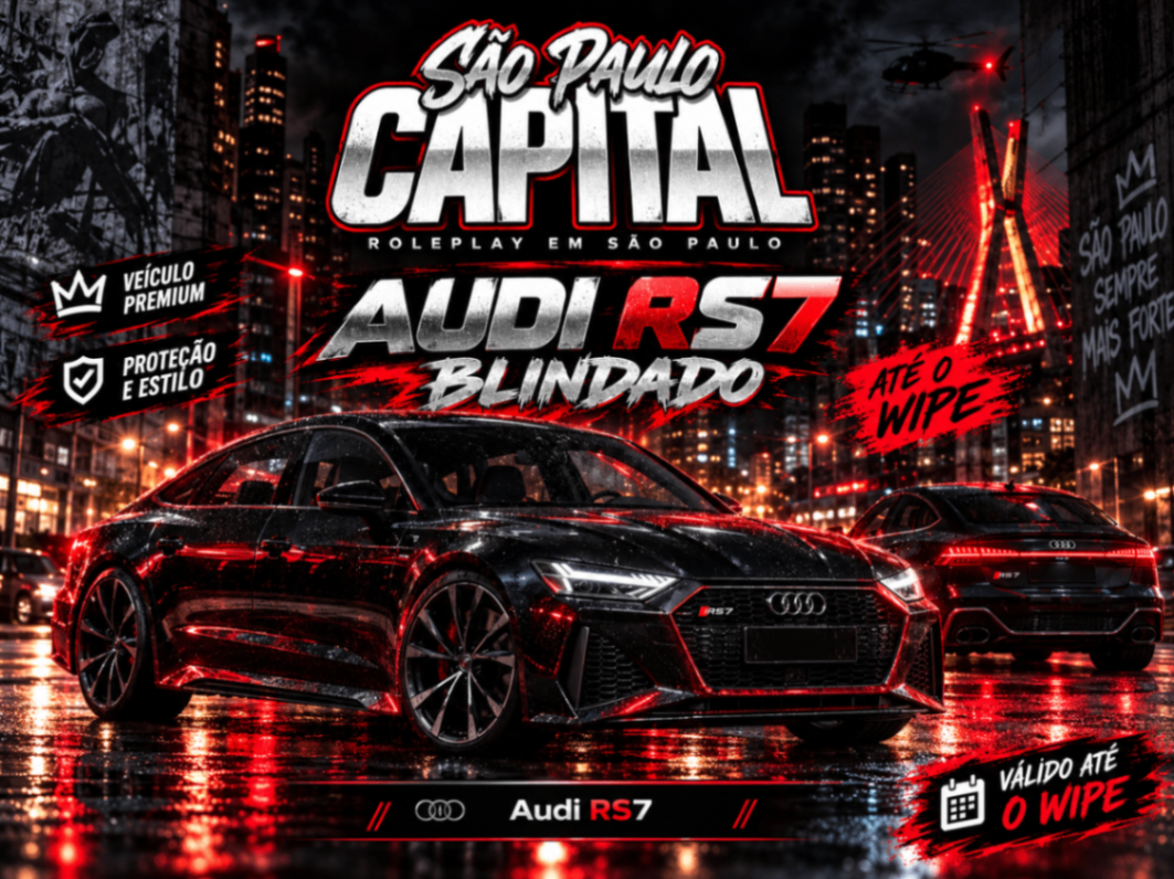 Audi RS7 Blindado (Até Wipe)