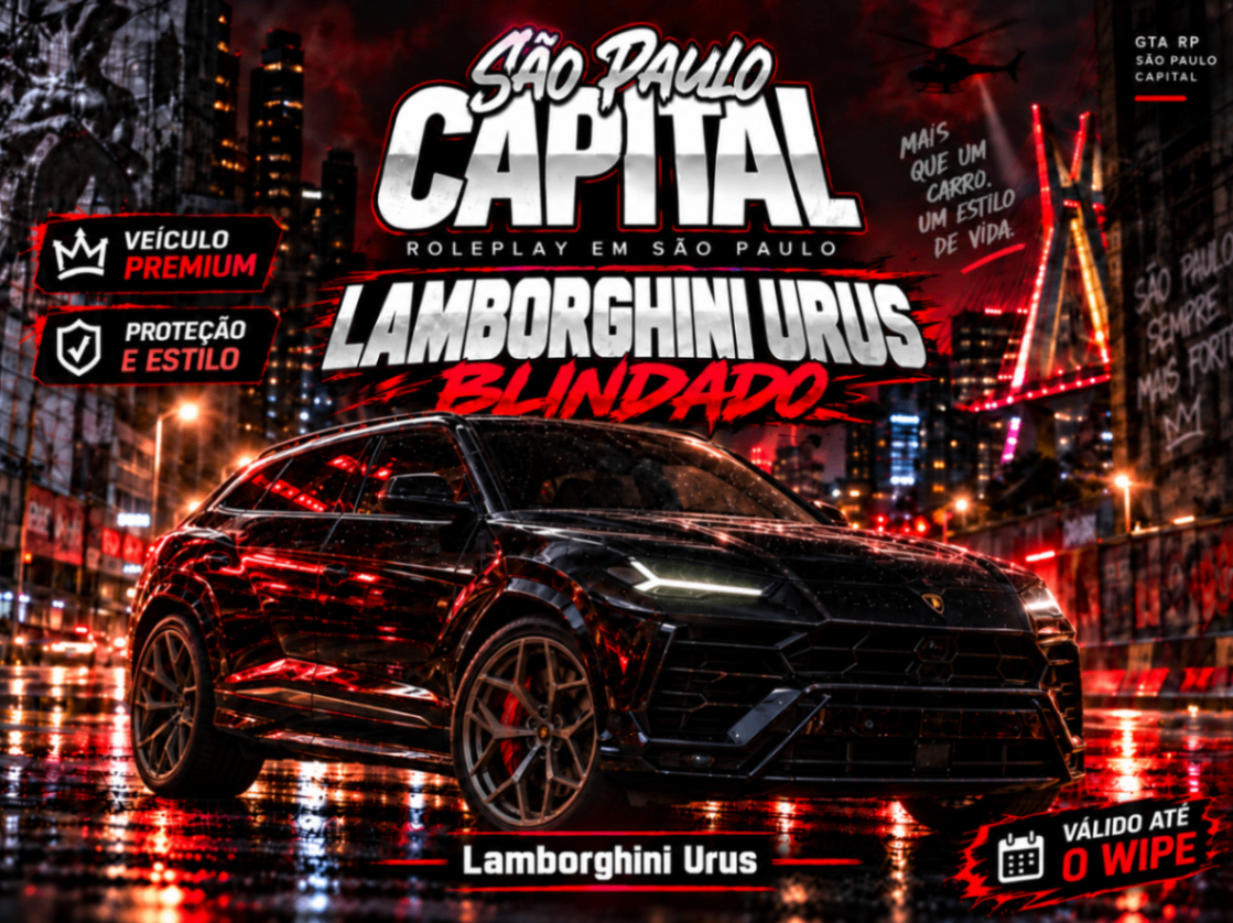 Lamborghini Urus Blindado (Até Wipe)