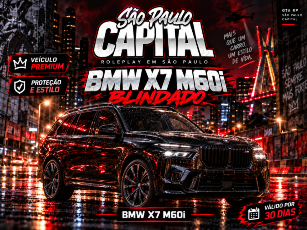 BMW X7 M60i Blindado (30 Dias)